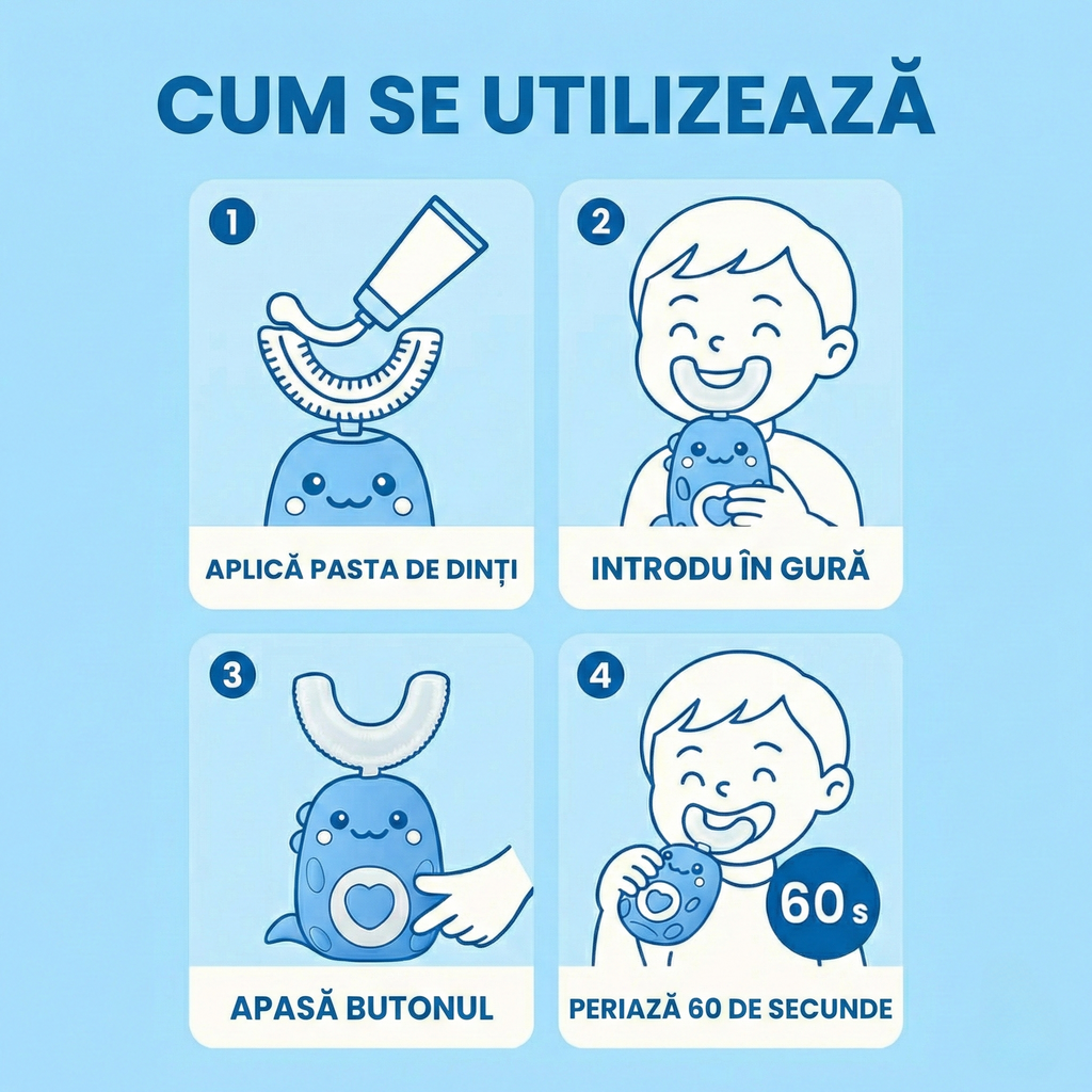 PERIUȚĂ AUTOMATĂ 360° - SMILE CARE