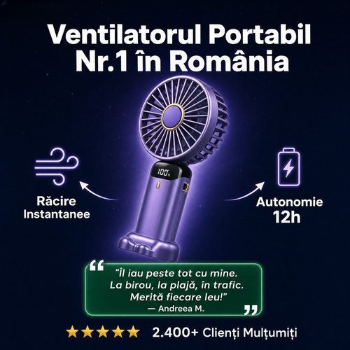 Mini Ventilator Portabil ZenAir™ - Zenora