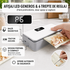 APARAT PORTABIL DE SIGILAT PUNGI – 6 TREPTE DE TEMPERATURĂ, REÎNCĂRCABIL USB