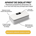 APARAT PORTABIL DE SIGILAT PUNGI – 6 TREPTE DE TEMPERATURĂ, REÎNCĂRCABIL USB