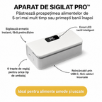 APARAT PORTABIL DE SIGILAT PUNGI – 6 TREPTE DE TEMPERATURĂ, REÎNCĂRCABIL USB